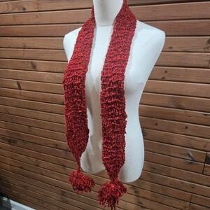 Whimsical Twee Chenille Tassel Scarf Whimsygoth Fairy Dopamine Maximalist